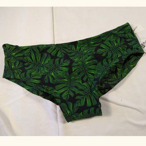 BNWTL, FUSED Hawaii Large Kona Bikini, Scrunchback Monstera